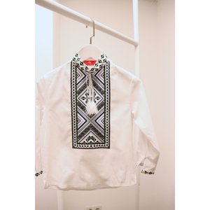Embroidered shirt for boy Uzhhorod green, 116