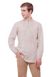 Men's Linen Shirt with Embroidery in Grey Color, S