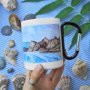 Metal mug with carabiner &ldquo;Sudak&rdquo;