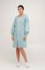 Women's Blue Dress with White Embroidery, 40