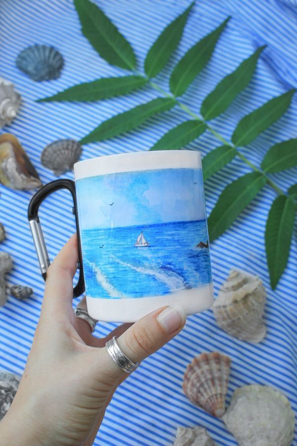 Metal mug with carabiner &ldquo;Sudak&rdquo;
