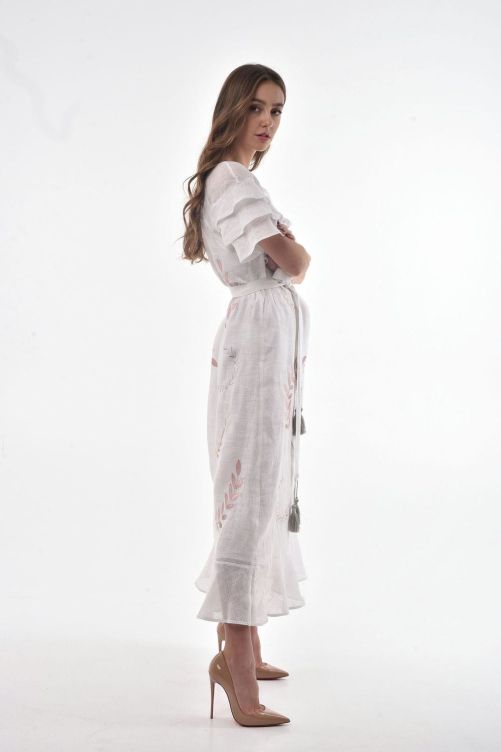 Women's dress “Pannochka” in white color, XS/S