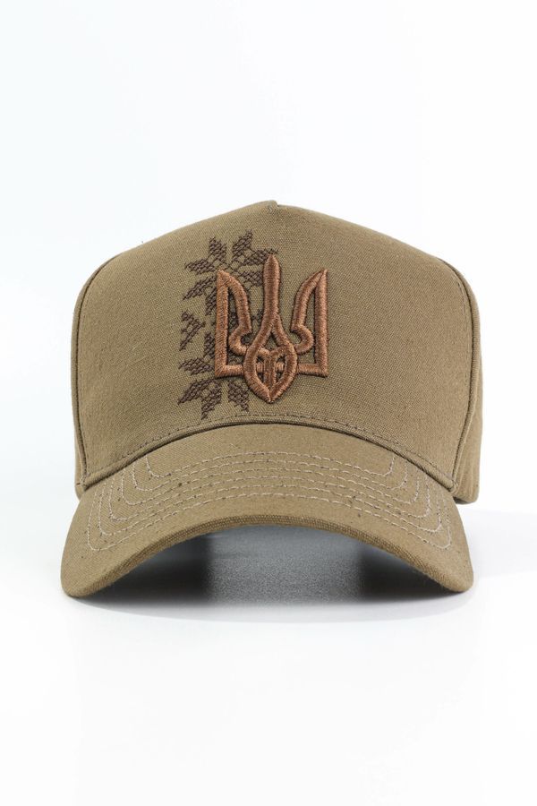 Khaki cap with trident and ornament, 57-58