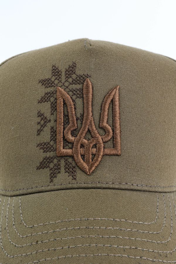 Khaki cap with trident and ornament, 57-58