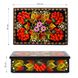 Square Jewelry Box with Petrykivka Painting