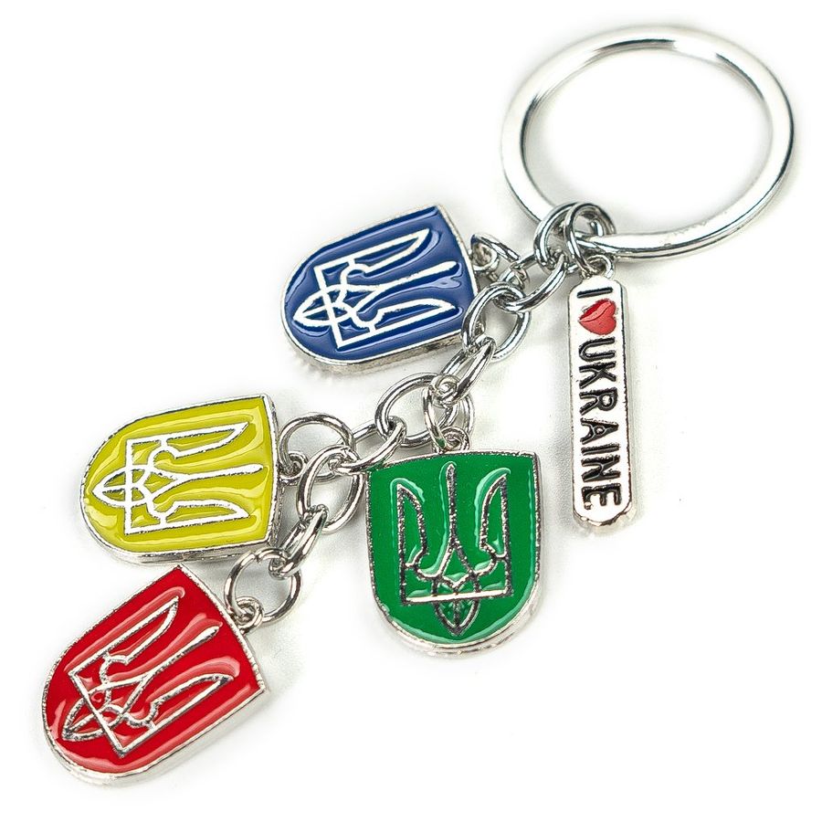 Metal keychain - Emblem, 5 pendants (assorted)