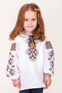 Shirt for Girls in Bukovyna Style Embroidery, 86