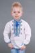 Embroidered shirt for boy "Hetman" with blue and brown embroidery, 122