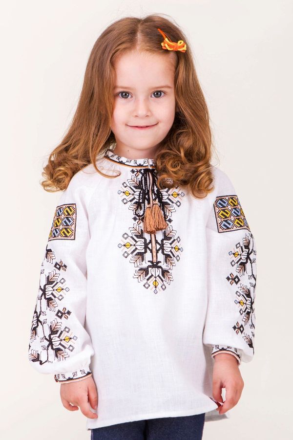 Shirt for Girls in Bukovyna Style Embroidery, 92