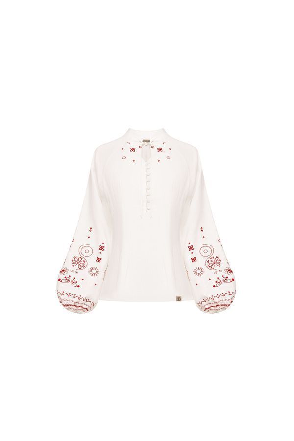 &ldquo;Sie&rdquo; Blouse, Red, M-L