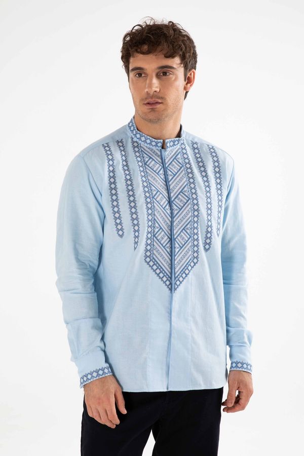 Embroidered shirt for men “Mountains, 40