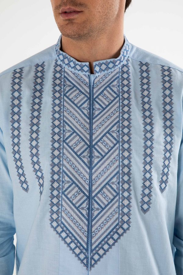 Embroidered shirt for men “Mountains, 40