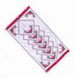 Embroidered Napkins Set with Red Ornament