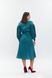 Embroidered dress with buttons, aquamarine, S