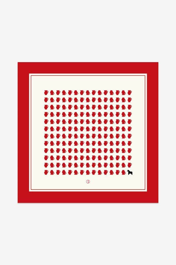 &lsquo;Red Jugs&rsquo; headscarf