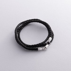 Silk lace with silver clasp, 50