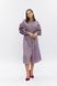 Embroidered dress with buttons, purple, S