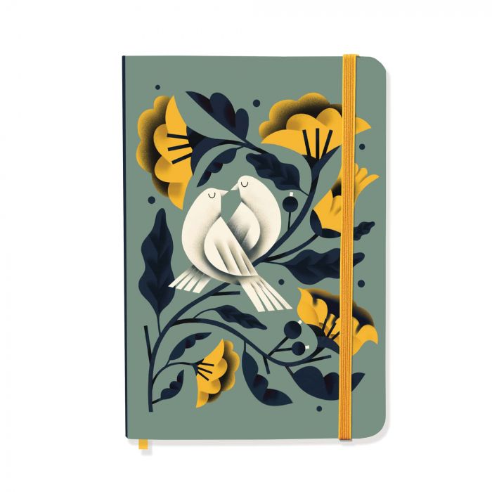 Notebook "Birds" green