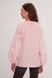 Embroidered shirt for women pink linen white embroidery, XS
