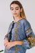 Women's Denim Dress with Golden Embroidery, S