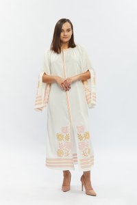 Women's dress ‘’Knyazhna‘’, milky colour, XS/S