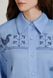 Women&rsquo;s light blue linen vyshyvanka with birds, &lsquo;Svitanok&rsquo;, S
