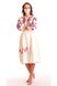 Milky Linen Embroidered Dress, XS