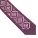 Linen Embroidered Tie in Violet Color