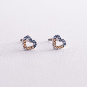 Pendant earrings "Hearts"