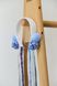 White and blue headband, adult size