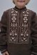 &lsquo;Guli-guli&rsquo; boys' embroidered shirt, brown, 122