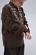 &lsquo;Guli-guli&rsquo; boys' embroidered shirt, brown, 122