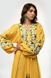 Women's embroidered dress in yellow color, XS/S