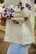 Women&rsquo;s cream-coloured linen vyshyvanka with blue flowers, &lsquo;Yavorivska&rsquo;, XS