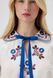 Women&rsquo;s cream-coloured linen vyshyvanka with blue flowers, &lsquo;Yavorivska&rsquo;, XS
