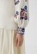 Women&rsquo;s cream-coloured linen vyshyvanka with blue flowers, &lsquo;Yavorivska&rsquo;, XS