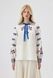 Women&rsquo;s cream-coloured linen vyshyvanka with blue flowers, &lsquo;Yavorivska&rsquo;, XS