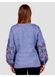 Women's Denim Shirt with Blue and Brown Embroidery, XS