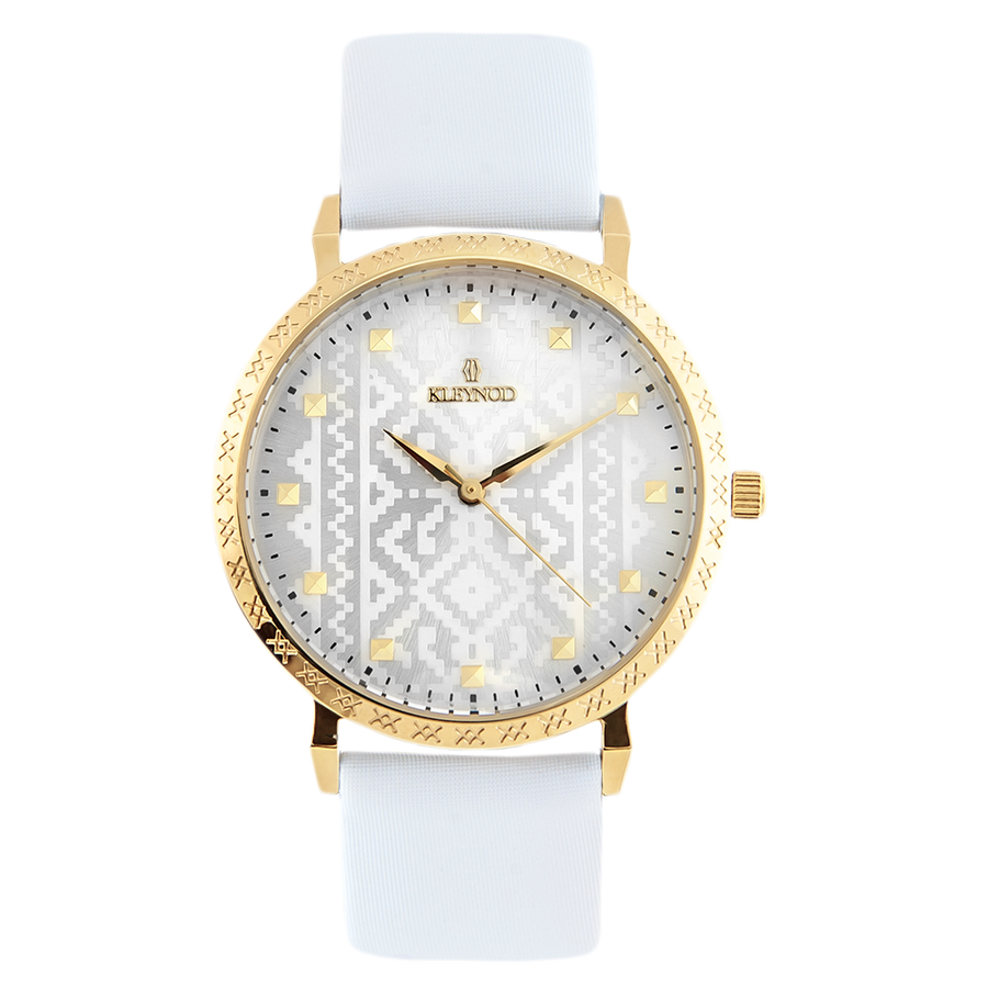 KLEYNOD Gold Plated Ladies Watch with Ornament