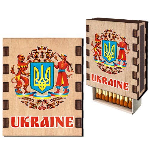 Magnet Coat of Arms (Cossack with a lion). souvenir matches