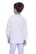 Boys' Embroidered Shirt with Blue Geometric Ornament, 128