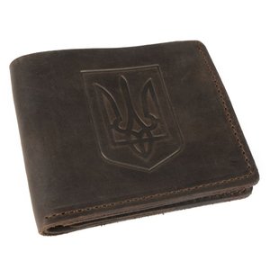 Wallet "Trident" embossed, brown