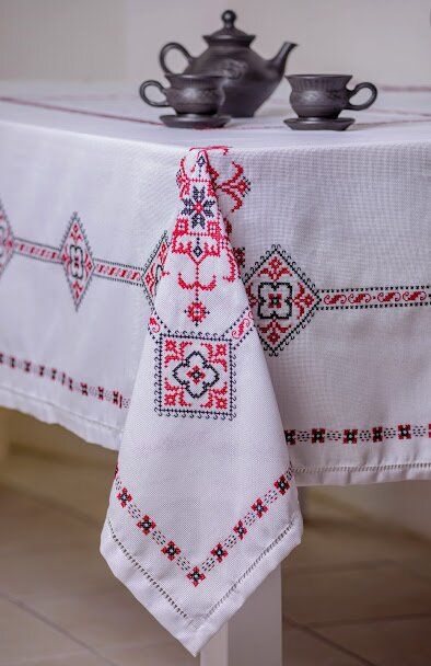 Traditional Hand Embroidered Tablecloth, Cotton