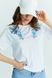 Women's T-Shirt with Blue Embroidery, XS