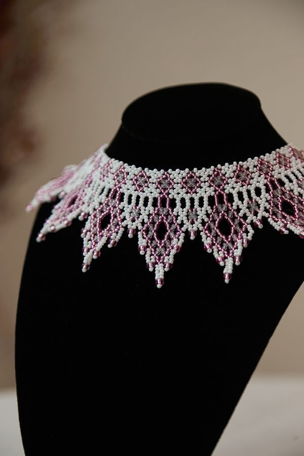 &ldquo;Edelweiss Mini&rdquo; White and Pink Silyanka