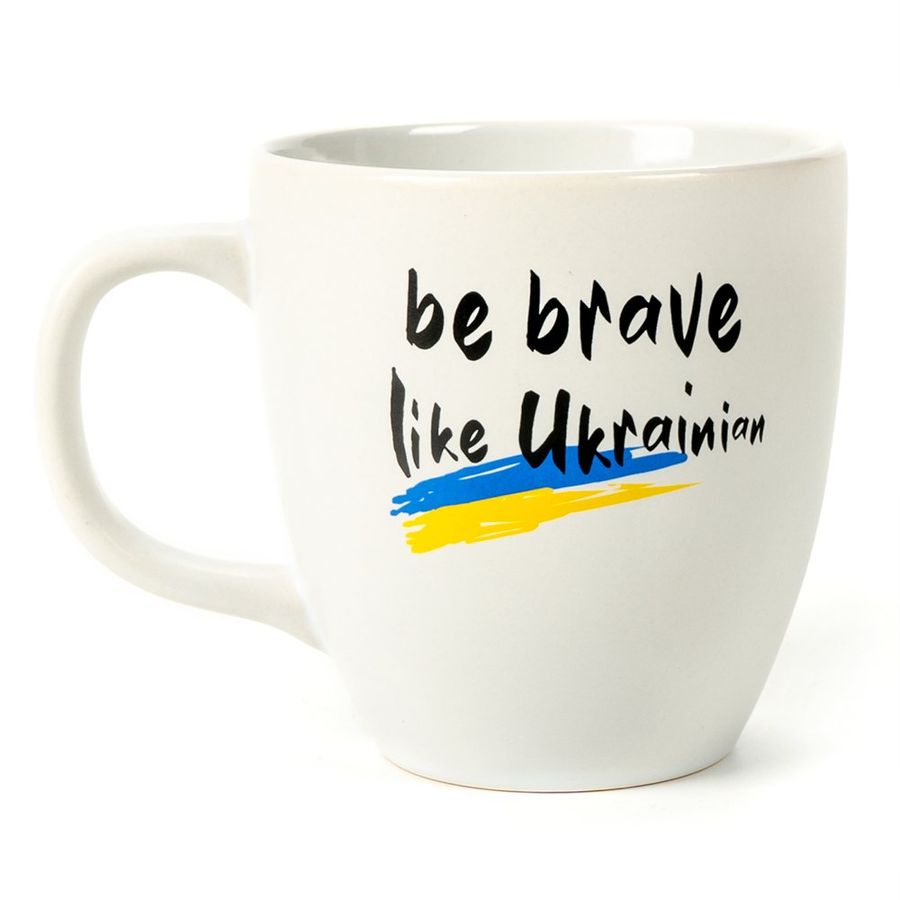 Чашка "Be brave like Ukrainian", біла
