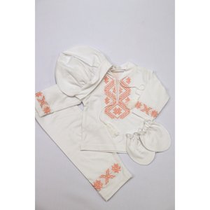 Set for a cross with pink embroidery, 68