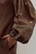 &laquo;Oria&raquo; embroidered dress, brown, M
