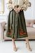 Women's Embroidered Suit in Khaki Color, XL