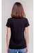 Women's Black T-Shirt with Blue Embroidery, S